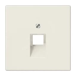 Накладка для 1-ой телефонной/компютерной розетки IAE/UAE (1X8-пол.) Серия LS990 Материал- термопласт Цвет- слоновая кость