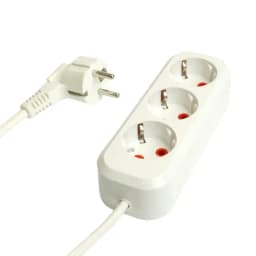 Удлинитель трехместный сз STEKKER HM063107 3x1мм2 7м серия Home У10002 белый 49350