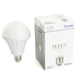 Светильник аккумуляторный 12W Е27 ACDC литийионная батарея белый EL116 48980 Feron
