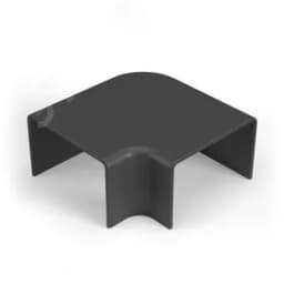 Поворот на 90 градусов 16х16 черный (4 шт/комп)