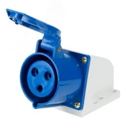 Розетка 123 стационарная 2Р+РЕ 32А 220В IP44, 11-8912 REXANT