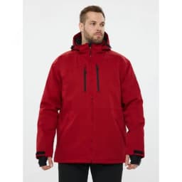Куртка демисезонная утеплённая влагонепроницаемая MILTON2 из полиэстера и эластана, красная, размер M