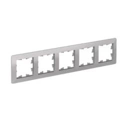 Рамка 5-м AtlasDesign Air алюм./дым. черн. SE ATN220305