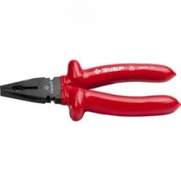 Плоскогубцы "ЭЛЕКТРИК" комбинированные, диэлектрические, высоковольтные до ~1000В, маслобензостойкая рукоятка, 180мм, Мастер