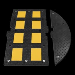 Лежачий полицейский ИДН 900-2 концевой элемент РЕЗИНА. ГОСТ Р 52605-2006