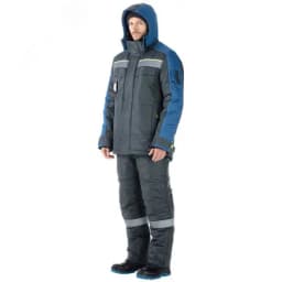 Костюм мужской утепл. Линкор (сер.-мор.волна) с пк р. 96-100/182-188