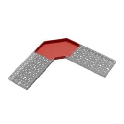 Угол для лотка горизонтальный 90град. 300х50 сталь 1мм «ПЛЮС» GLplus90-50-300 КМ PL0429