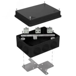 Коробка огнестойкая для кабель-канала 40-0460-FR2.5-4 Е15-Е120 RAL1001 85х85х45 (44 шт/кор)