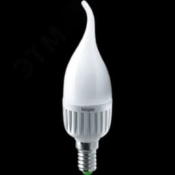 Лампа светодиодная LED 7вт E14 белый матовая свеча на ветру Navigator Group