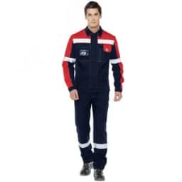 Костюм Виват NEW брючный, цвет темно-синий с красным, р. 112-116/170-176