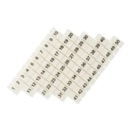 Маркеры для UT/ST/Push-in 4 с нумерацией 1-50 (100 шт.) EKF