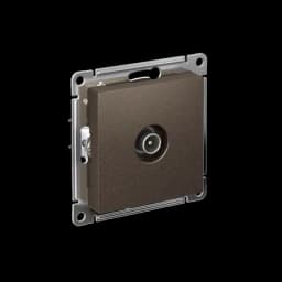 Розетка телевизионная TV AtlasDesign коннектор механизм мокко SE ATN000693