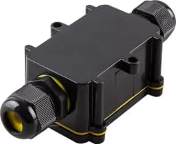 Коробка распределительная LD522 водонепроницаемая на 2 выхода 450V 125x55x36 черный 49115