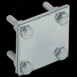 Зажим крестообразный с разделителем полоса-полоса 30мм оцинкованная сталь HDZ IEK