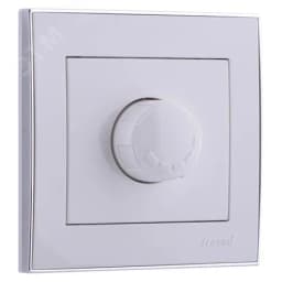 RAIN Диммер 800Вт белый с боковой вставкой хром