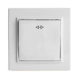 Переключатель перекрестный 1клавишный STEKKER PSW10900901 250В 10А серия Эрна белый 39925