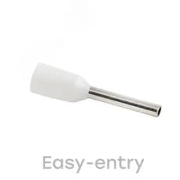 Наконечник НШвИ 0.5-8 белый (1уп - 50шт) EKF