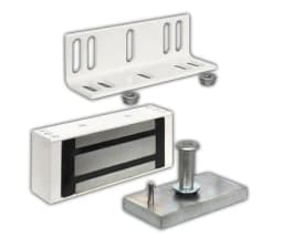 Замок электромагнитный Олевс M1-200, белый с уголком