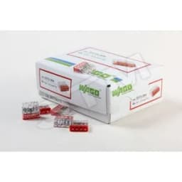 Клемма 4x2.5мм красная/прозрачная