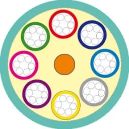 Кабель волоконно-оптический 50/125 (OM3) многомодовый Hyperline FO-MB-IN-503-48-LSZH-AQ