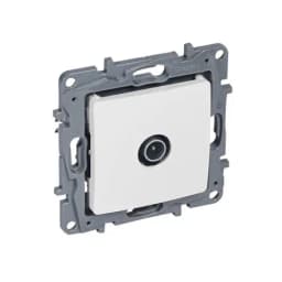 Розетка телевизионная TV СП Etika 2дБ 0-2400МГц с топологией «звезда» механизм бел. Leg 672251