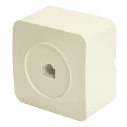 Розетка RJ45 открытой установки 1местная STEKKER серия София слоновая кость MST002004 49482