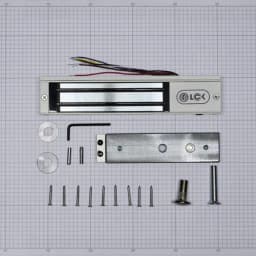 Электромагнитный замок (сила удержания 180кг), с двумя встроенными датчиками, RAL9016(белый) RL-EM180-0SW R-Lock