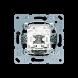 Переключатель контрольный 1-клавишный с подсветкой (лампа в комплекте). Механизм. 10A 250V