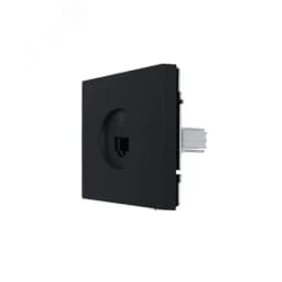 ZIMA Розетка телефонная евро черный бархат LEZARD