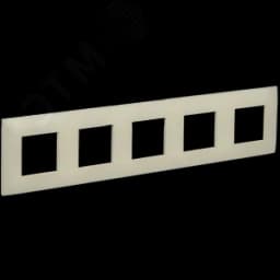 SKANDY Рамка 5-местная SK-F01B бежевый IEK