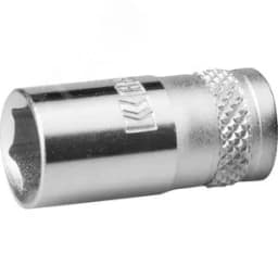 Торцовая головка "INDUSTRIE QUALITAT", Cr-V, FLANK, хромосатинированная, 1/4", 8 мм