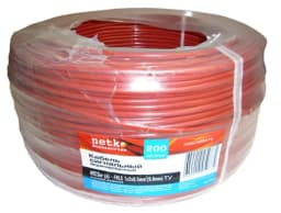 Кабель сигнальный экранированный КПСЭнг А FRLS 1x2x0.5мм2 (0.8мм) 200м красный NETKO SIC7009OX4F