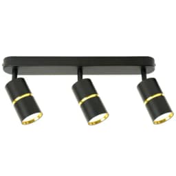 Светильник Feron ML1863 ZEN настеннопотолочный под лампу GU10 чёрный золото 48645