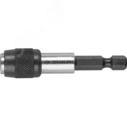 Адаптер "ЭКСПЕРТ" магнитный для бит, фиксатор, держатель для направления биты, 60мм 26715-60 ЗУБР