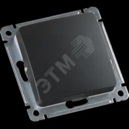 MASTER Переключатель одноклавишный скрытой установки, в рамку, черный