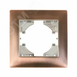 Рамка 1-местная Bravo цинк, бронза GUSI Electric