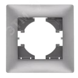 Рамка 1-местная Bravo, серебро