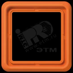 Рамка 1 пост универсальная ударопрочная оранжевая