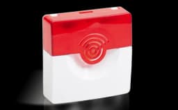 Оповещатель светозвуковой Рубеж ОПОП 124-7 24В (корпус бело/красный) Rbz-226682