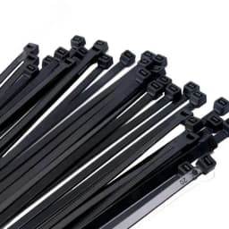 Стяжка кабельная (Хомут) 4,8x350-100BL PA6.6 черная (100 шт/уп) Jazzway