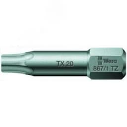 Бита торсионная 867/1 TZ TORX вязкая твердость хвостовик 1/4 C 6.3 TX 15X25 мм WERA
