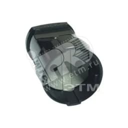 Штепсель без заземления черный