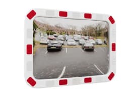 Зеркало дорожное со световозвращающей окантовкой прямоугольное 600х800 мм Китай