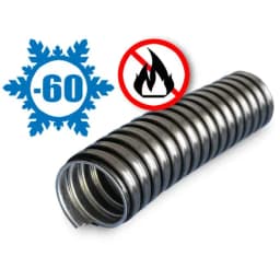 Металлорукав в ПВХ изоляции МРПИ НГ 20 УХЛ1 d20мм без протяжки морозостойкий черн. (уп.50м) ГОФРОМАТИК zeta42313