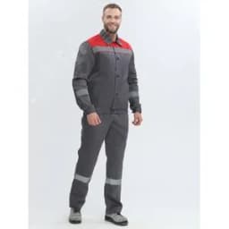 Костюм Легион-2 СОП (тк.Смесовая,210) п/к, т.серый/красный, р. 56-58/194-200