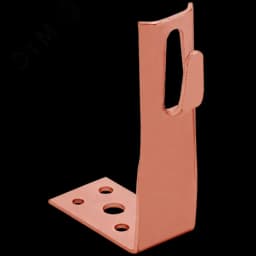 Держатель проводника круглого 6-8мм угловой h=80мм медь IEK