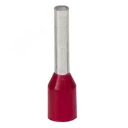 Наконечник-гильза 1-6мм с изолированным фланцем,  красный