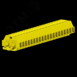 Клемма TB 1-1 с бок. подключ. с крепеж.фланцами, желтая SUPU