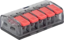 Клемма строительно-монтажная СМК 221-415 5-проводная 0.2-4кв.мм (уп.50шт) PROxima EKF plc-smk-221-415