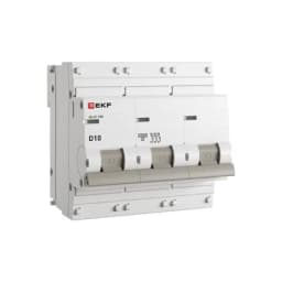 Автоматический выключатель 3P 10А (D) 10kA ВА 47-100 EKF PROxima